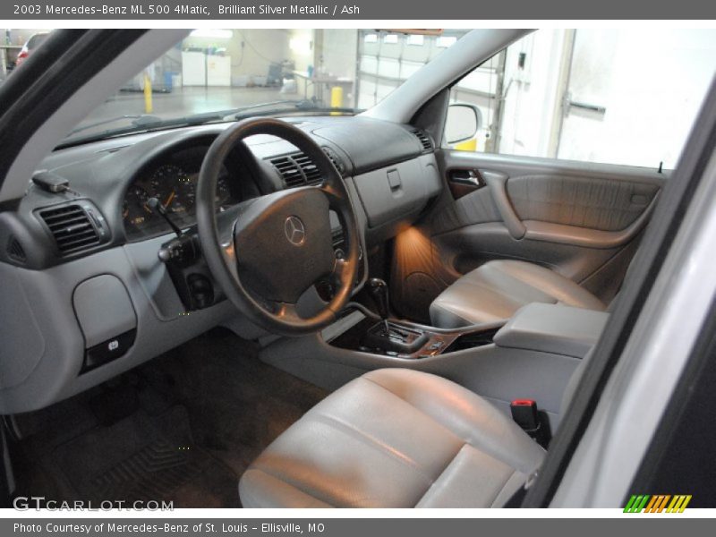 Brilliant Silver Metallic / Ash 2003 Mercedes-Benz ML 500 4Matic