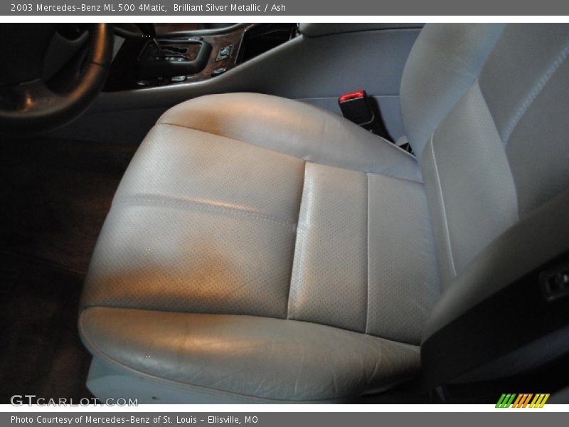 Brilliant Silver Metallic / Ash 2003 Mercedes-Benz ML 500 4Matic