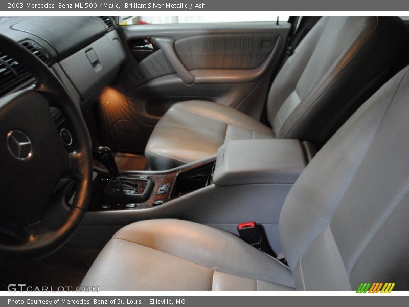 Brilliant Silver Metallic / Ash 2003 Mercedes-Benz ML 500 4Matic