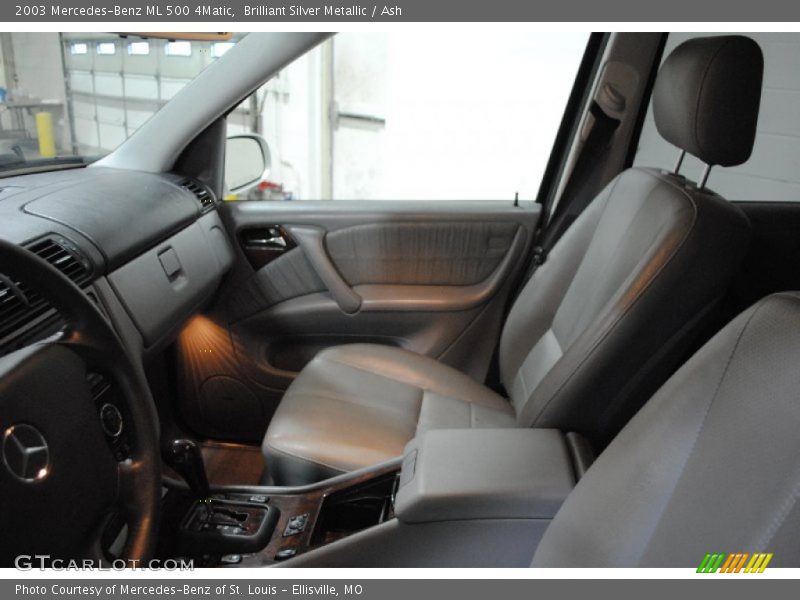Brilliant Silver Metallic / Ash 2003 Mercedes-Benz ML 500 4Matic