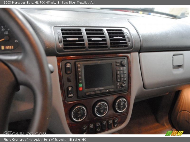 Brilliant Silver Metallic / Ash 2003 Mercedes-Benz ML 500 4Matic