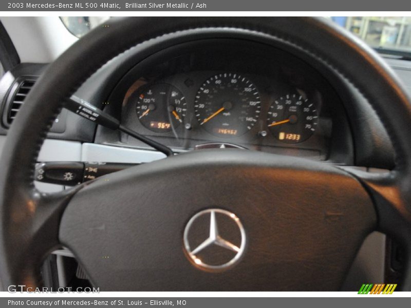 Brilliant Silver Metallic / Ash 2003 Mercedes-Benz ML 500 4Matic