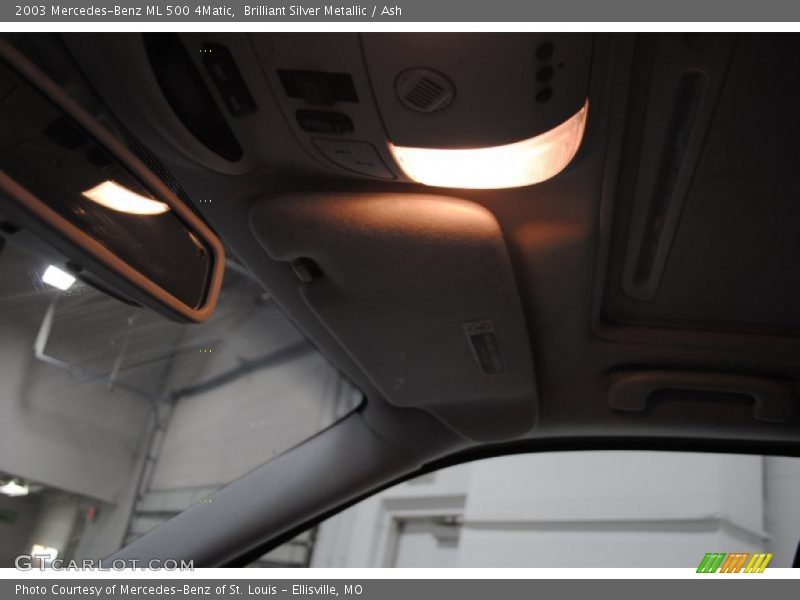 Brilliant Silver Metallic / Ash 2003 Mercedes-Benz ML 500 4Matic