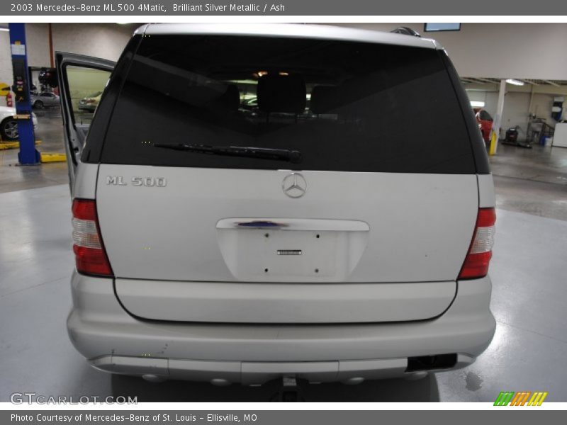 Brilliant Silver Metallic / Ash 2003 Mercedes-Benz ML 500 4Matic