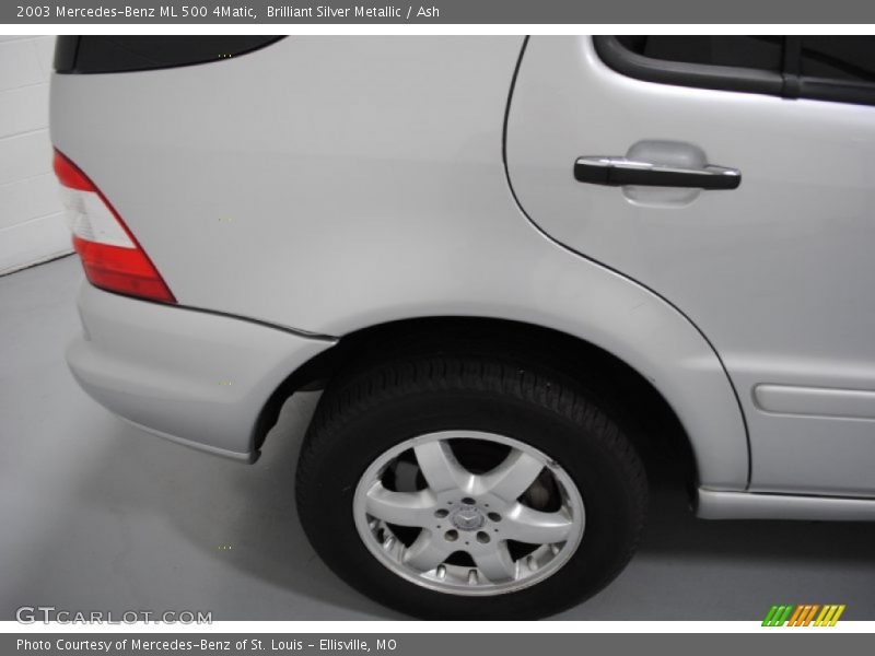Brilliant Silver Metallic / Ash 2003 Mercedes-Benz ML 500 4Matic