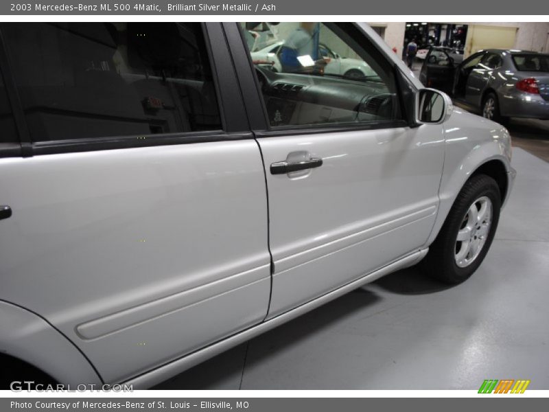 Brilliant Silver Metallic / Ash 2003 Mercedes-Benz ML 500 4Matic