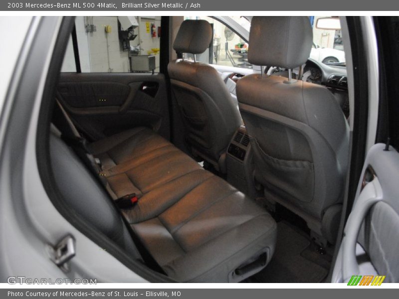 Brilliant Silver Metallic / Ash 2003 Mercedes-Benz ML 500 4Matic