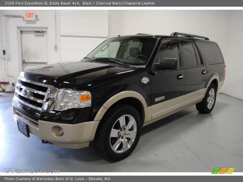 Black / Charcoal Black/Chaparral Leather 2008 Ford Expedition EL Eddie Bauer 4x4