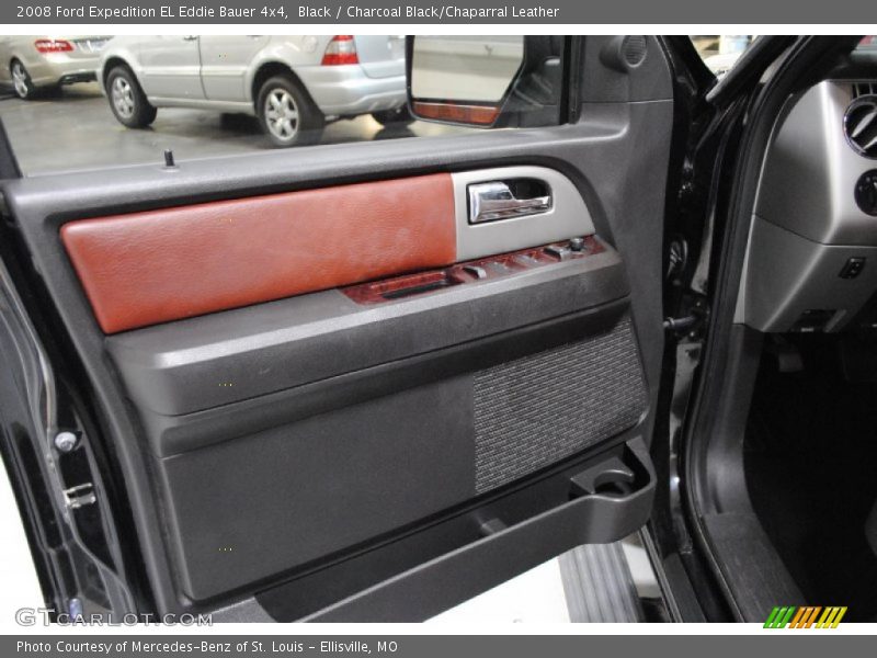Black / Charcoal Black/Chaparral Leather 2008 Ford Expedition EL Eddie Bauer 4x4