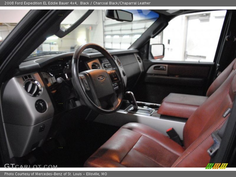 Black / Charcoal Black/Chaparral Leather 2008 Ford Expedition EL Eddie Bauer 4x4