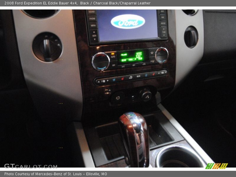 Black / Charcoal Black/Chaparral Leather 2008 Ford Expedition EL Eddie Bauer 4x4