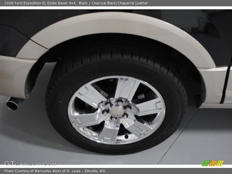 Black / Charcoal Black/Chaparral Leather 2008 Ford Expedition EL Eddie Bauer 4x4
