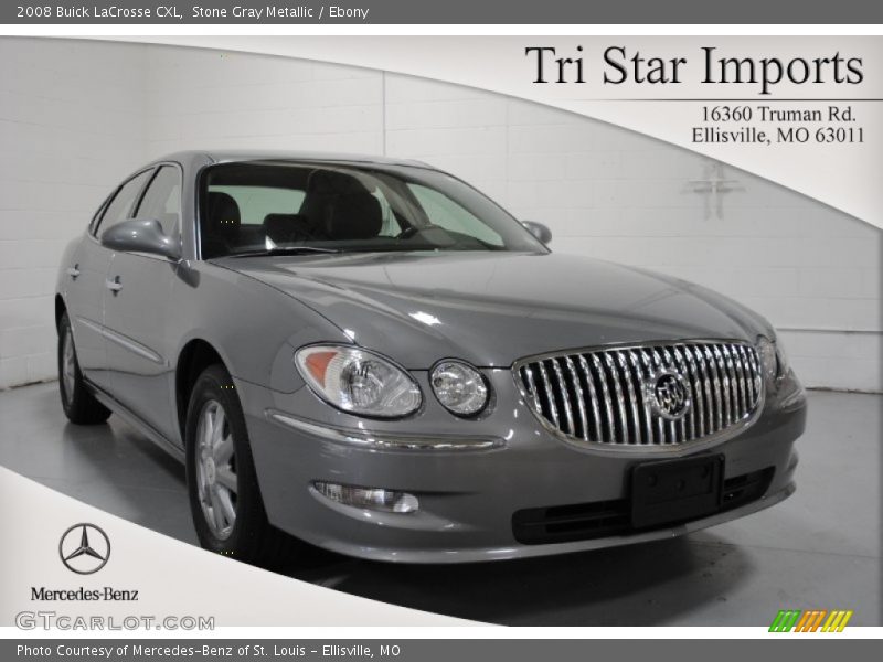 Stone Gray Metallic / Ebony 2008 Buick LaCrosse CXL