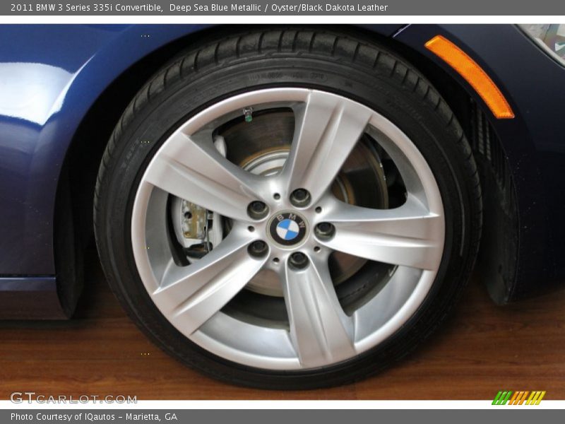 Deep Sea Blue Metallic / Oyster/Black Dakota Leather 2011 BMW 3 Series 335i Convertible