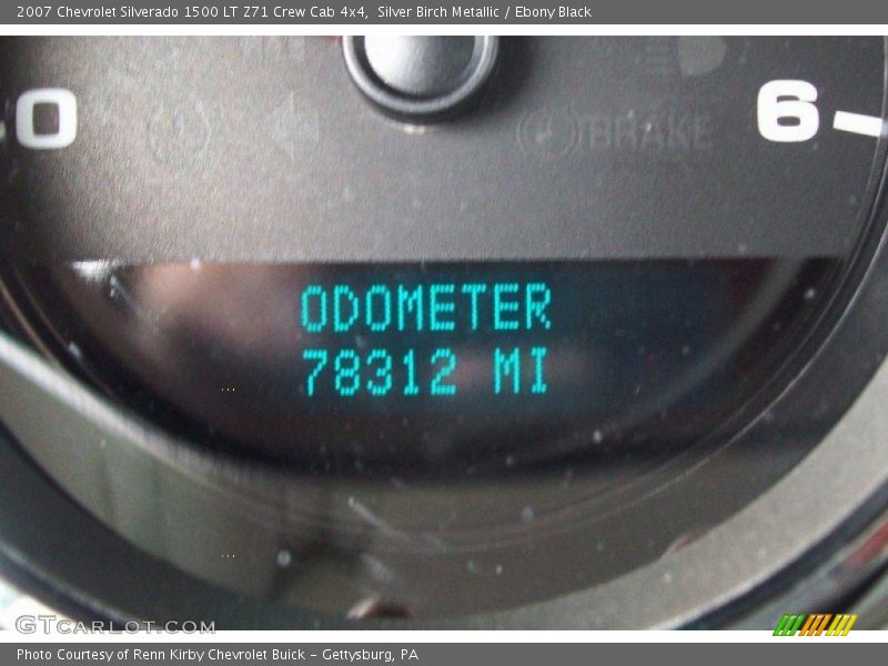 Silver Birch Metallic / Ebony Black 2007 Chevrolet Silverado 1500 LT Z71 Crew Cab 4x4