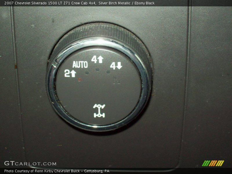 Silver Birch Metallic / Ebony Black 2007 Chevrolet Silverado 1500 LT Z71 Crew Cab 4x4
