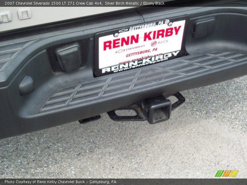 Silver Birch Metallic / Ebony Black 2007 Chevrolet Silverado 1500 LT Z71 Crew Cab 4x4