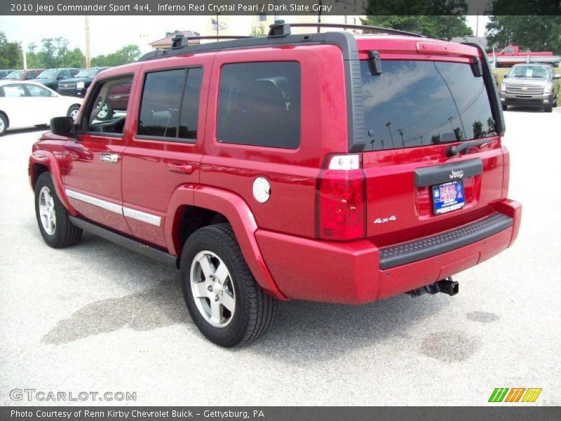 Inferno Red Crystal Pearl / Dark Slate Gray 2010 Jeep Commander Sport 4x4