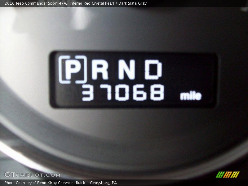 Inferno Red Crystal Pearl / Dark Slate Gray 2010 Jeep Commander Sport 4x4