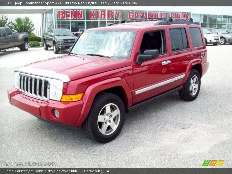 Inferno Red Crystal Pearl / Dark Slate Gray 2010 Jeep Commander Sport 4x4