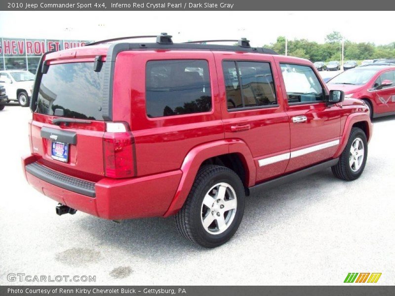 Inferno Red Crystal Pearl / Dark Slate Gray 2010 Jeep Commander Sport 4x4