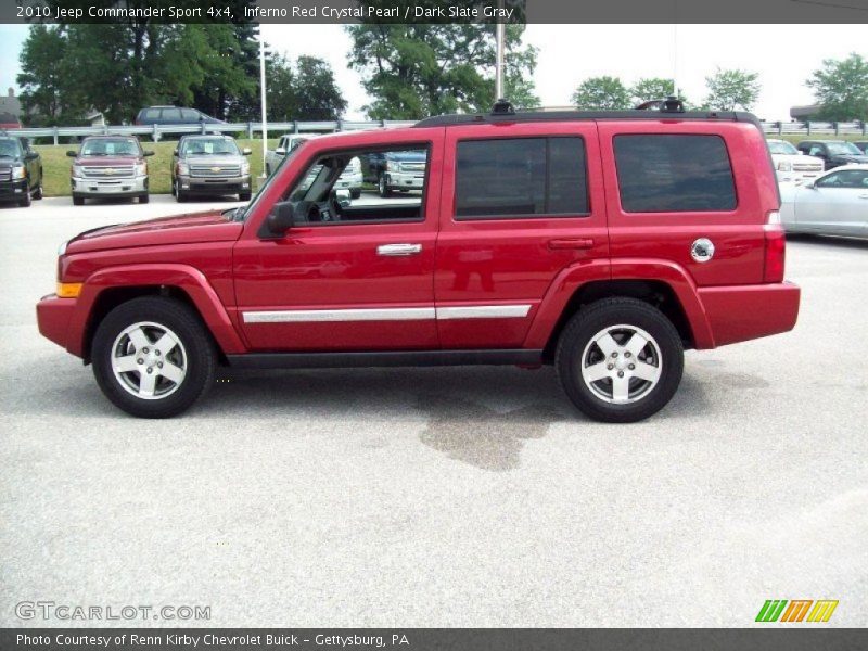 Inferno Red Crystal Pearl / Dark Slate Gray 2010 Jeep Commander Sport 4x4