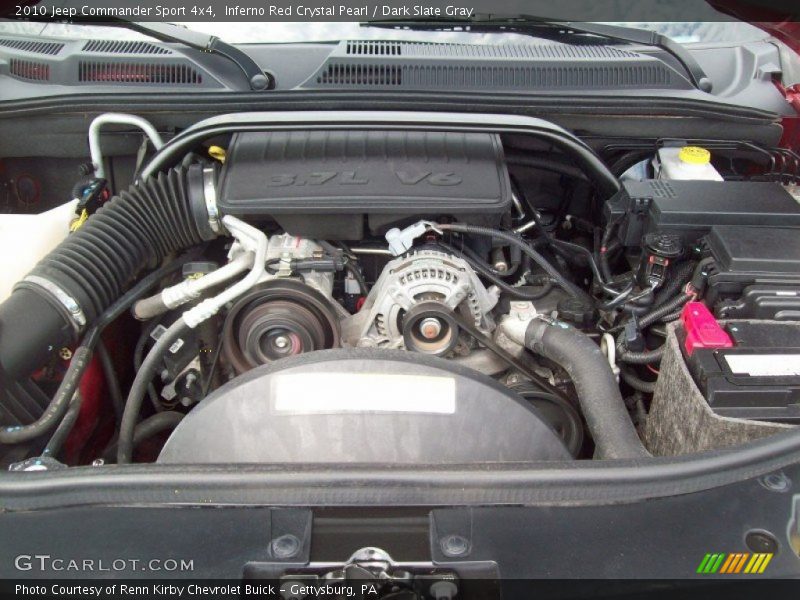 Inferno Red Crystal Pearl / Dark Slate Gray 2010 Jeep Commander Sport 4x4
