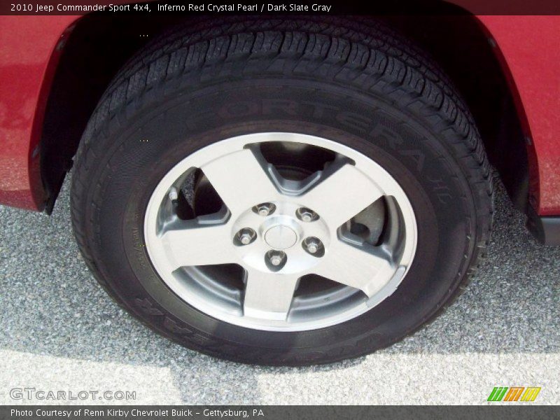 Inferno Red Crystal Pearl / Dark Slate Gray 2010 Jeep Commander Sport 4x4