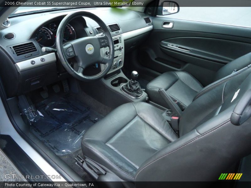Ebony Interior - 2006 Cobalt SS Supercharged Coupe 