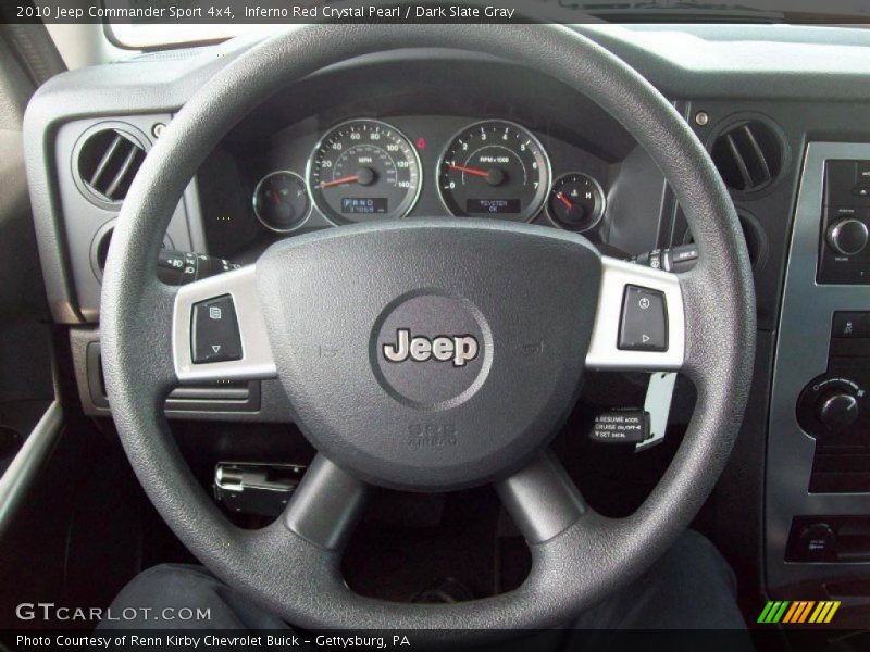 Inferno Red Crystal Pearl / Dark Slate Gray 2010 Jeep Commander Sport 4x4