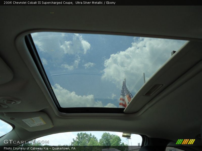 Sunroof of 2006 Cobalt SS Supercharged Coupe