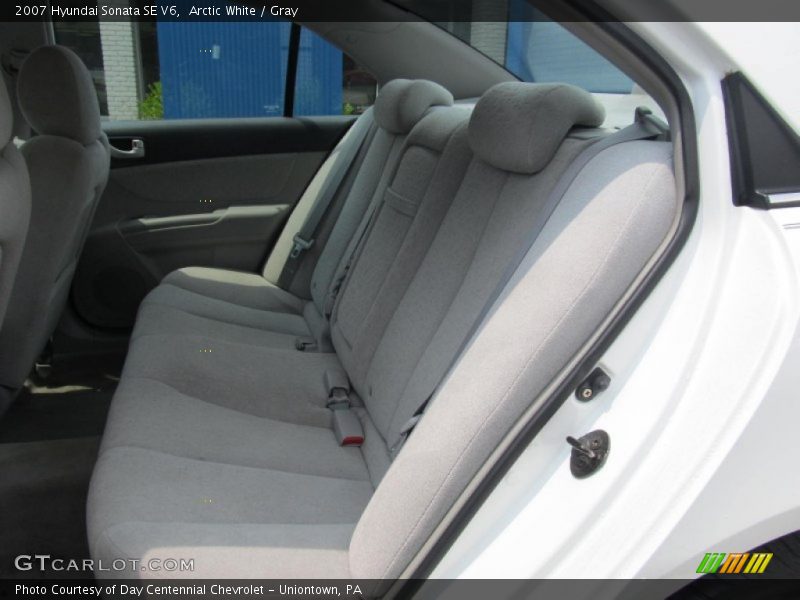 Arctic White / Gray 2007 Hyundai Sonata SE V6