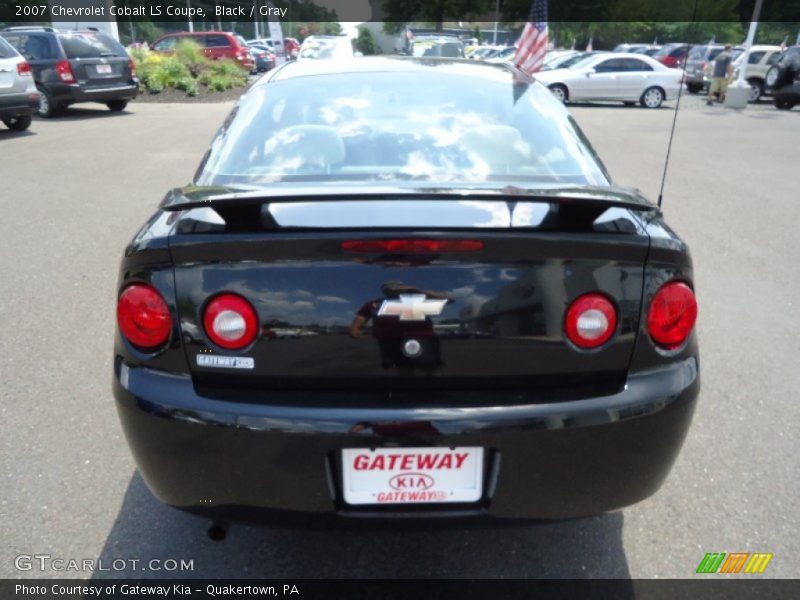 Black / Gray 2007 Chevrolet Cobalt LS Coupe