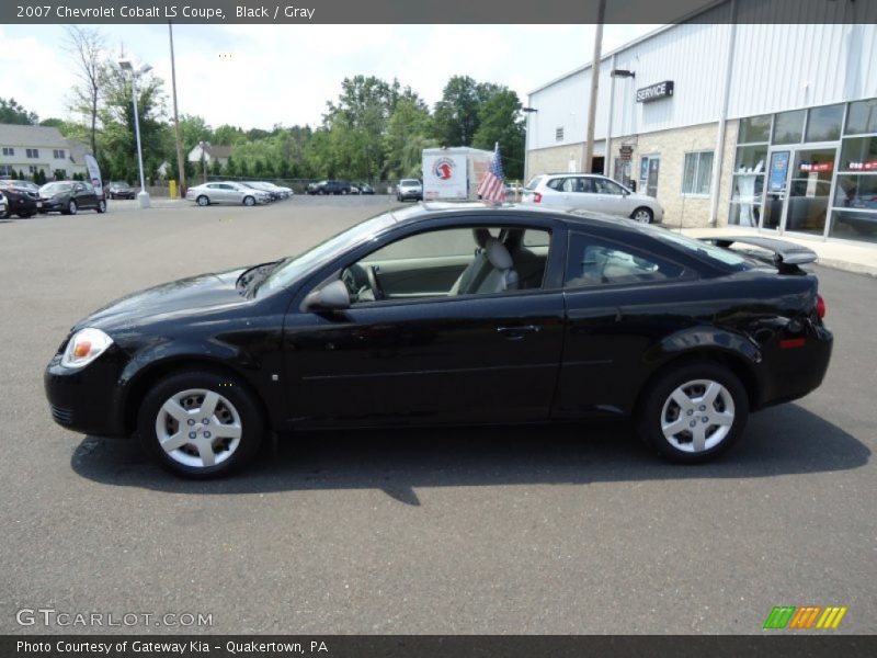 Black / Gray 2007 Chevrolet Cobalt LS Coupe