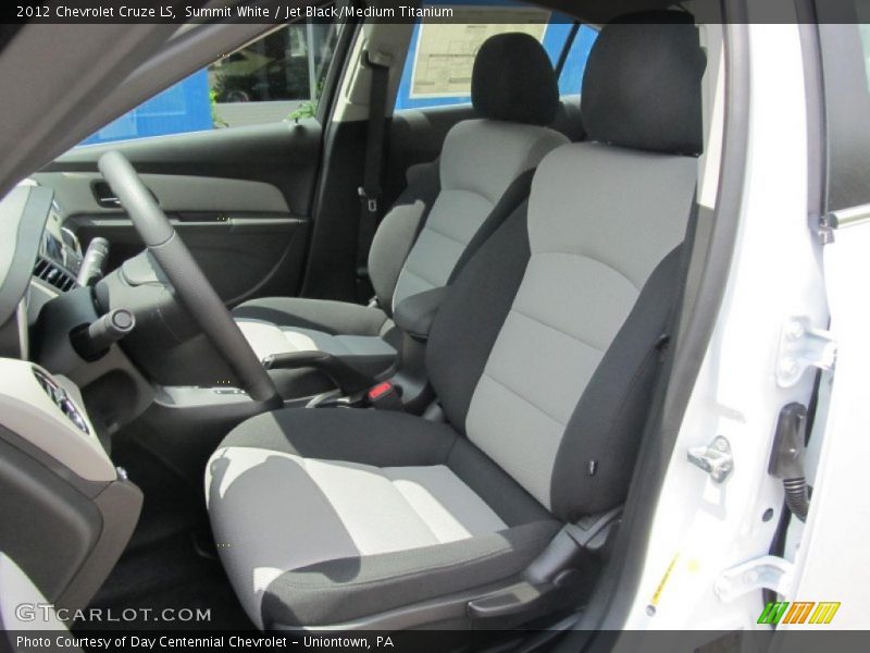 Summit White / Jet Black/Medium Titanium 2012 Chevrolet Cruze LS