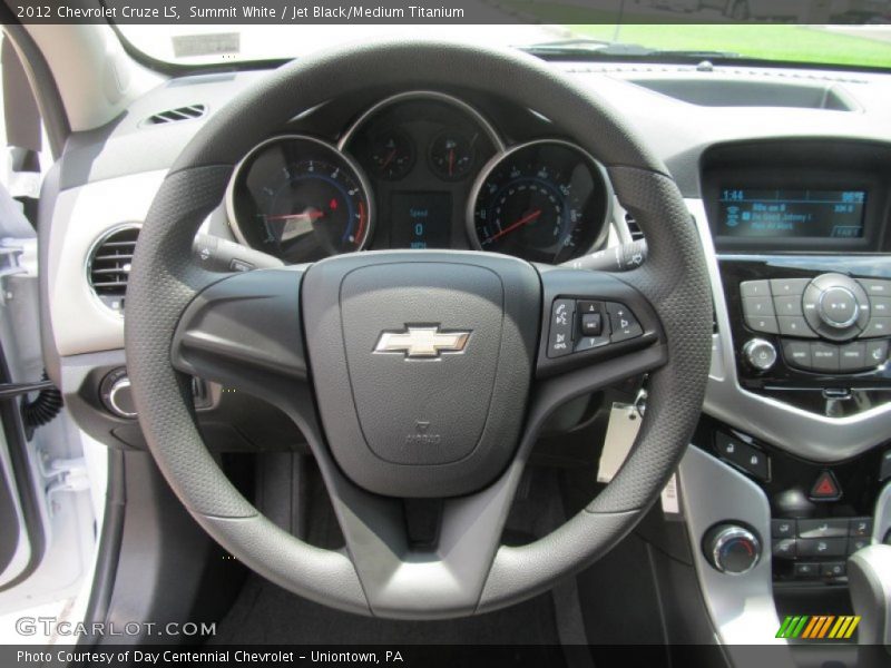 Summit White / Jet Black/Medium Titanium 2012 Chevrolet Cruze LS