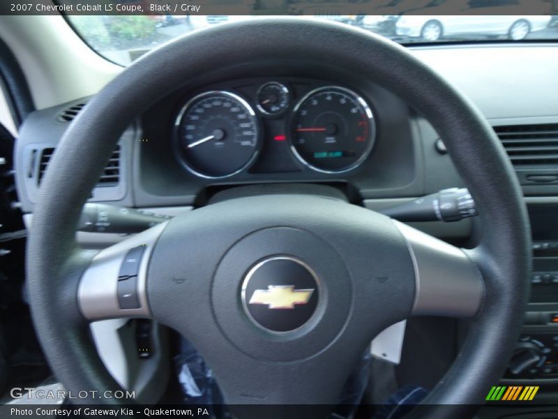 Black / Gray 2007 Chevrolet Cobalt LS Coupe