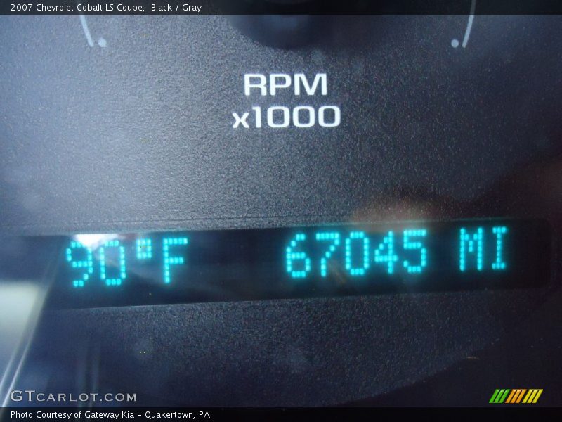Black / Gray 2007 Chevrolet Cobalt LS Coupe