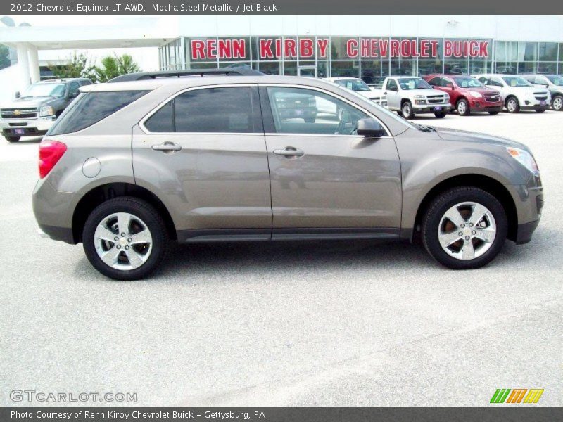 Mocha Steel Metallic / Jet Black 2012 Chevrolet Equinox LT AWD