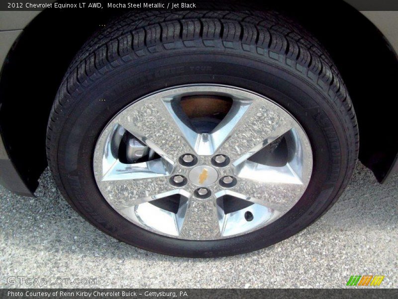 Mocha Steel Metallic / Jet Black 2012 Chevrolet Equinox LT AWD