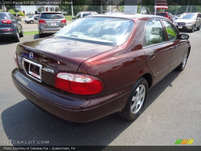 Chestnut Metallic / Beige 2001 Mazda 626 ES