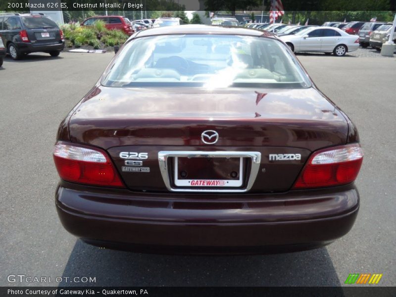Chestnut Metallic / Beige 2001 Mazda 626 ES
