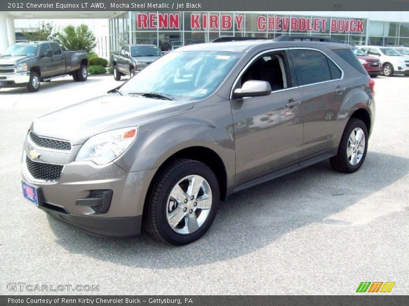 Mocha Steel Metallic / Jet Black 2012 Chevrolet Equinox LT AWD