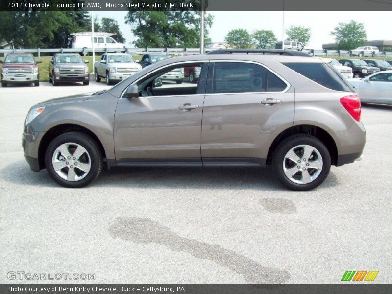Mocha Steel Metallic / Jet Black 2012 Chevrolet Equinox LT AWD