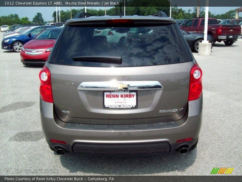 Mocha Steel Metallic / Jet Black 2012 Chevrolet Equinox LT AWD