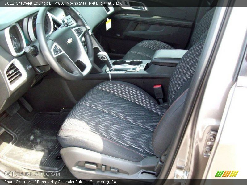 Mocha Steel Metallic / Jet Black 2012 Chevrolet Equinox LT AWD