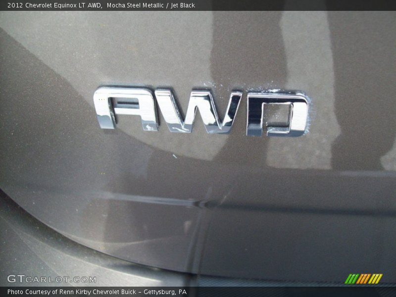 Mocha Steel Metallic / Jet Black 2012 Chevrolet Equinox LT AWD