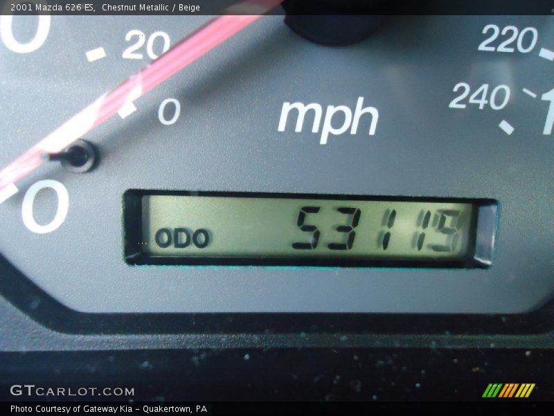 Chestnut Metallic / Beige 2001 Mazda 626 ES