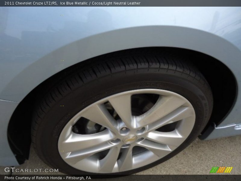 Ice Blue Metallic / Cocoa/Light Neutral Leather 2011 Chevrolet Cruze LTZ/RS