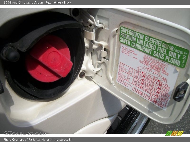 Info Tag of 1994 S4 quattro Sedan